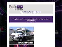 Tablet Screenshot of partybus-rental.net